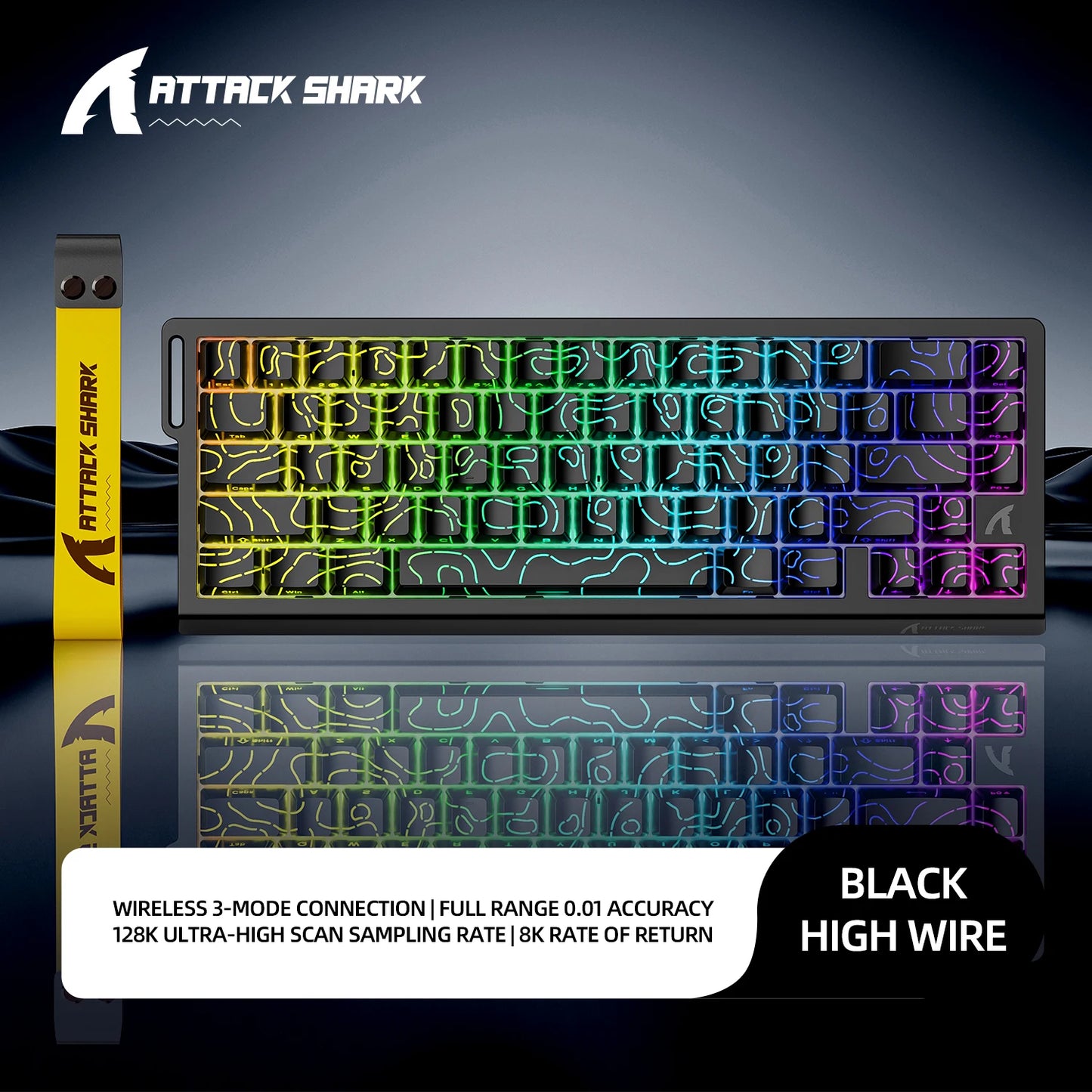 Magnetic Gaming Keyboard ATTACK SHARK X68HE X68PRO HE and FREEWOLF F68 Wired F68Pro Wireless for Pro Gaming 0.01mm Rapid Trigger