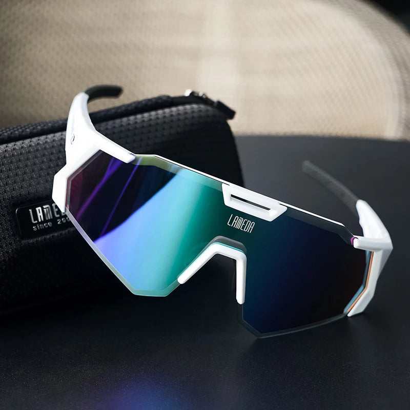 Lameda Outdoor Cycling Glasses Sports Polarized Road Bike Glasses Mountain Bicycle Sunglasses Cycling Goggles Eyewear Goggles W