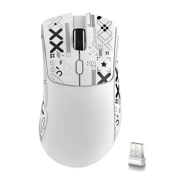 Attack Shark R1 2.4G USB безжична Bluetooth геймърска мишка 18K DPI PAW3311 трирежимна свързаност 59g лека за PC лаптоп Mac