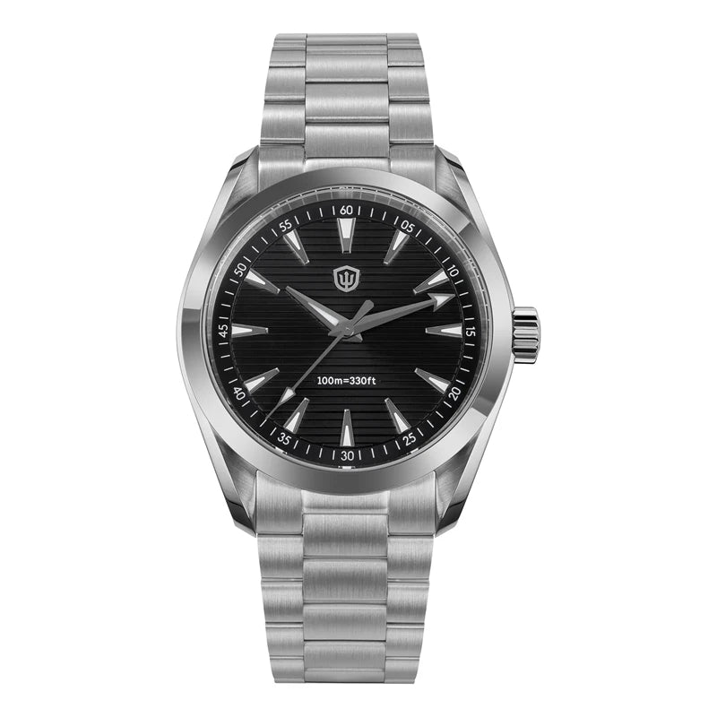 Watchdives WD0006 V2 Watch VH31 Sweep Second Quartz Movement Sapphire Luminous Stainless Steel Watches Waterproof 38mm Watch