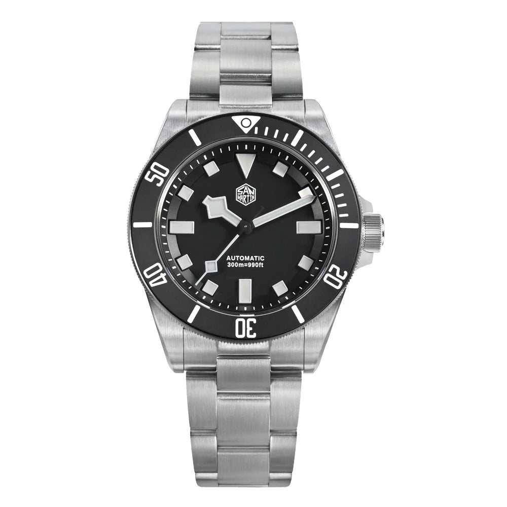 San Martin SN0121TD Titanium Diving Watch ST2130 Automatic Movement Watches Grade5 Titanium 120 Click Waterproof 300m Wristwatch
