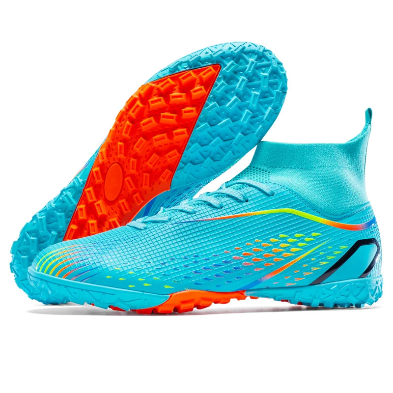 Men’s Outdoor Football Boots Professional Training Soccer Shoes Soccer Cleats Turf Futsal Match Grass Unisex Non-Slip Breathable