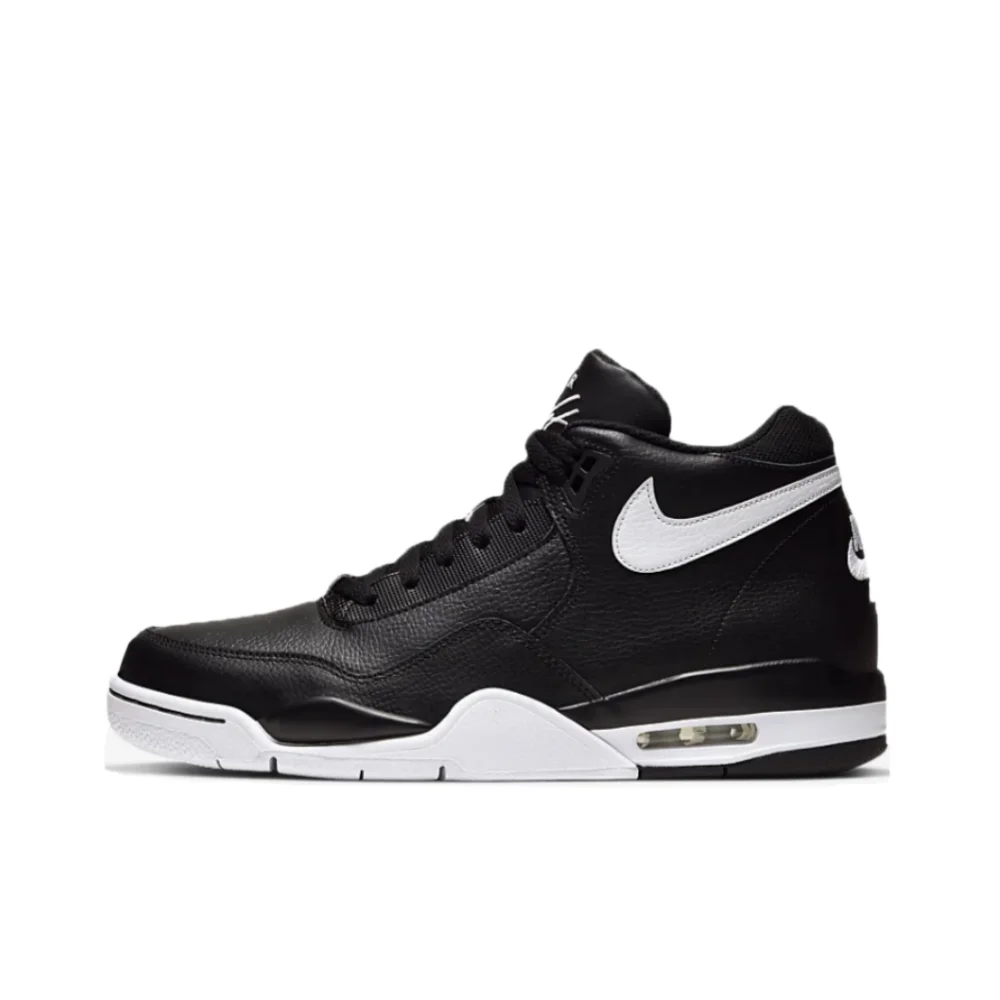 Nike Flight Legacy Comfortable and Versatile Mid-Top Retro Basketball Shoes Men's White/Blue BQ4212-103