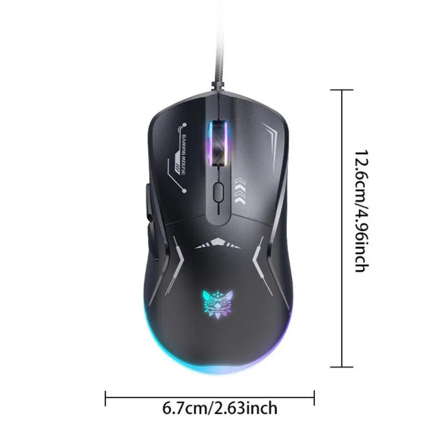 ONIKUMA G55 Mechanical Gaming Keyboard 61 Keys Layout RGB Customized Wired Colorful LED Backlit Keyboard for Compute Laptop PC