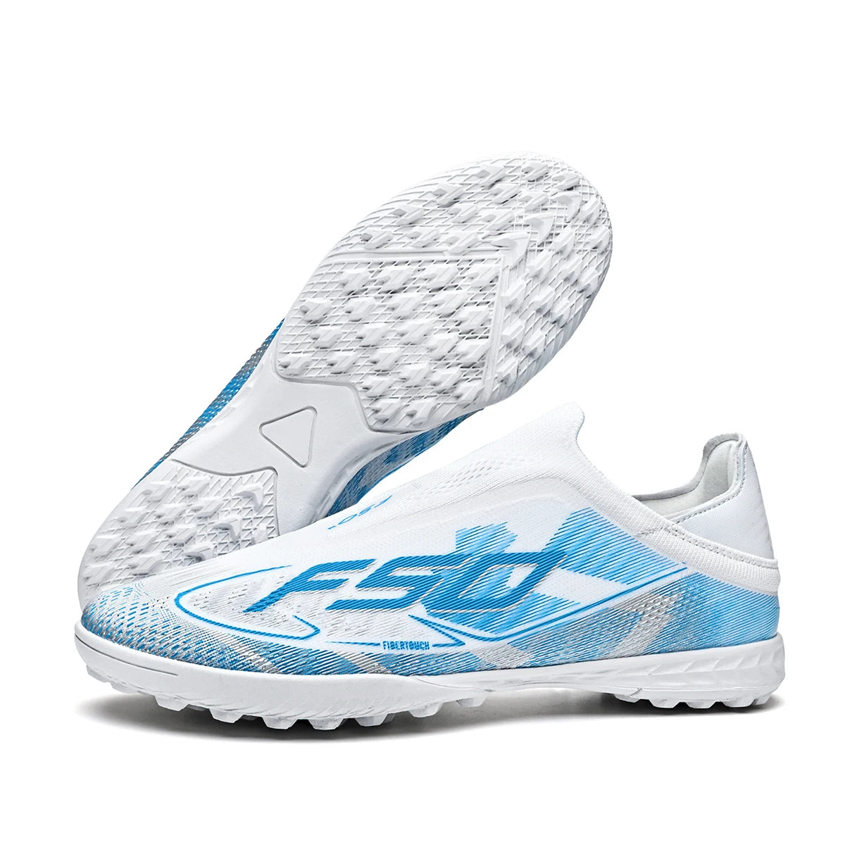 Professional TF Soccer Boots Unisex Youth Adult PU Fabric Upper Rubber Sole Non-Slip Training Cleats