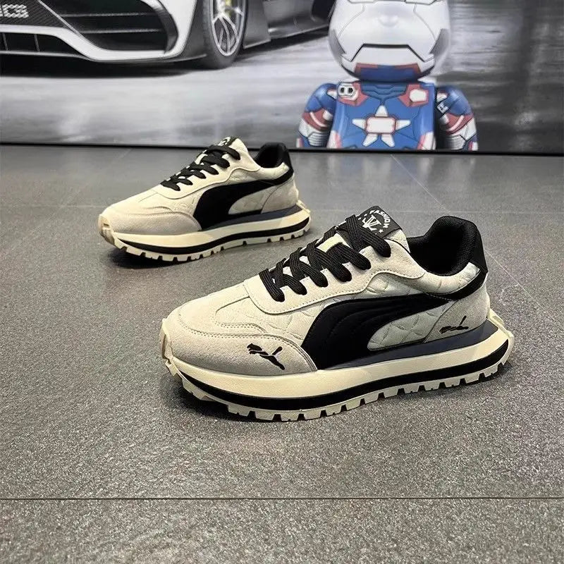 Casual Men's Sports Shoes Summer Casual Thick-Soled Men's Shoes Soft and Comfortable Non-Slip Outdoor Fashion Sneakers