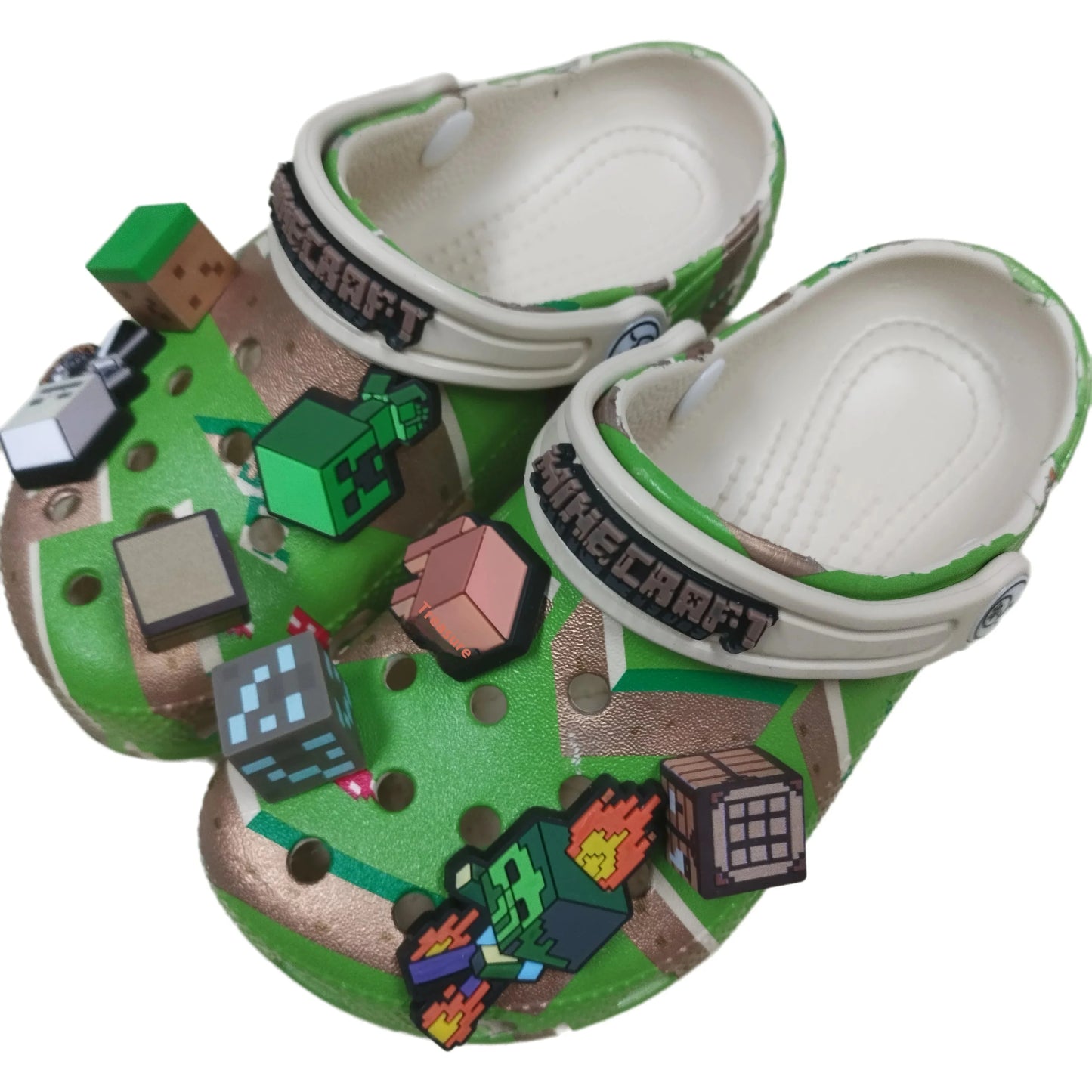 Minecraft 3D World Anime Game Comfortable Lightweight Eva Hole Clogs Sandals Summer Slippers For Adult Home Beach Non Slip Gift