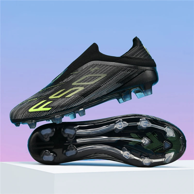 New Men's Football Boots Turf Comfortable Ultralight Soccer Shoes Non-Slip Sport FG Grass Cleats Futsal Indoor Adult Non-Slip