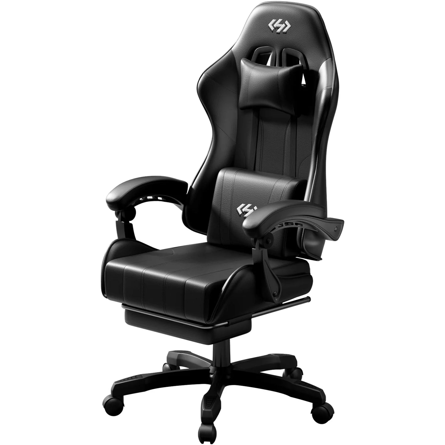 Sedia gaming ergonomica, sedia da ufficio per computer con poggiapiedi e poggiatesta, sedia da ufficio per adulti con altezza e schienale regolabili