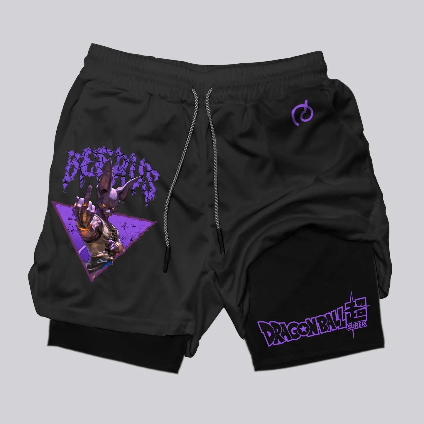 Dragon Ball Peripheral Printed Double Shorts Majin Buu GOKU American Sports Comfortable Summer Men's Loose Breathable Pants