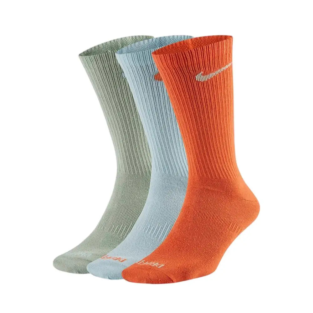 Nike 3-Pack Men's and Women's Thick-Pile Terry-Sole Sports Socks: Non-Slip, Comfortable, and Breathable SK0118-010