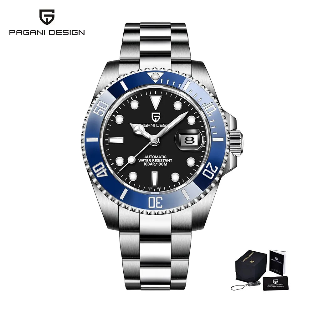 Relógio automático mecânico para homem PAGANI Design 2026 New Miyota 8215 40mm em aço inoxidável, impermeável