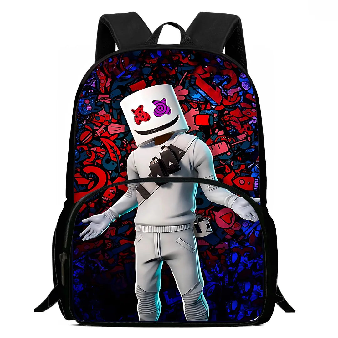 Класическа детска раница Fortnites за момчета и момичета, ученическа чанта, подарък за рожден ден, голям капацитет, за училище и къмпинг, издръжлива раница