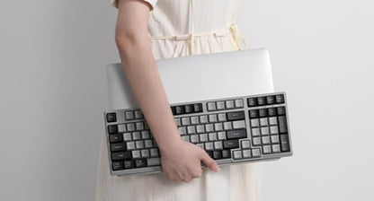 Redragon BK7114 Low-Profile 2.4G BT Wireless Computer 98 Keys Slim Office PC Scissors Mechanism Tactile Quiet Keystroke Keyboard