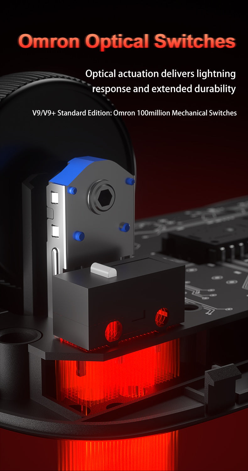 Aula V9 Ultra безжична e-sports гейминг мишка Double 8k 3mode PAW 3950 8k 55g, лека ергономична мишка, персонализиран аксесоар за PC