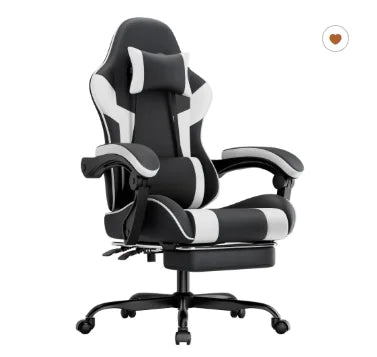 Gaming Chair Ergonomic Gaming Chair with Lumbar Support, Breathable PU Leather Office Chair, Comfortable Computer Chair, Load Capacity 2