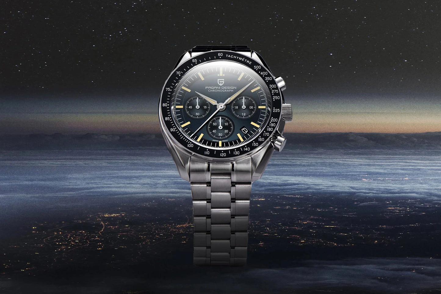 PAGANI DESIGN 2026 Neue rote Luxusuhr für Herren, Quarz-Armbanduhr mit Chronograph, automatischem Datum, wasserdicht, lokaler Versand
