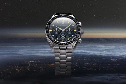 PAGANI DESIGN 2026 Neue rote Luxusuhr für Herren, Quarz-Armbanduhr mit Chronograph, automatischem Datum, wasserdicht, lokaler Versand