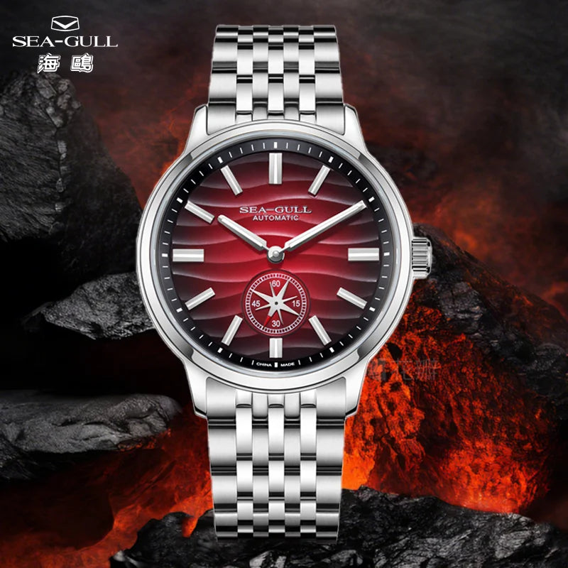 Seagull Watch 39.5mm Men's Watch 5Bar Waterproof Automatic Mechanical Watches Luminous Watches for Men 6180 Men's Watch