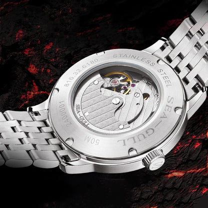 Seagull Watch 39.5mm Men's Watch 5Bar Waterproof Automatic Mechanical Watches Luminous Watches for Men 6180 Men's Watch