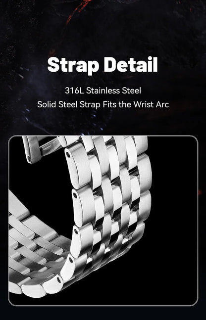 Seagull Watch 39.5mm Men's Watch 5Bar Waterproof Automatic Mechanical Watches Luminous Watches for Men 6180 Men's Watch