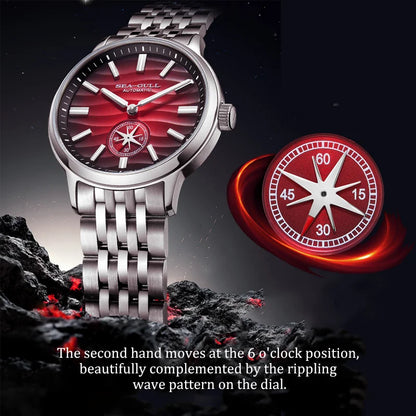Seagull Watch 39.5mm Men's Watch 5Bar Waterproof Automatic Mechanical Watches Luminous Watches for Men 6180 Men's Watch
