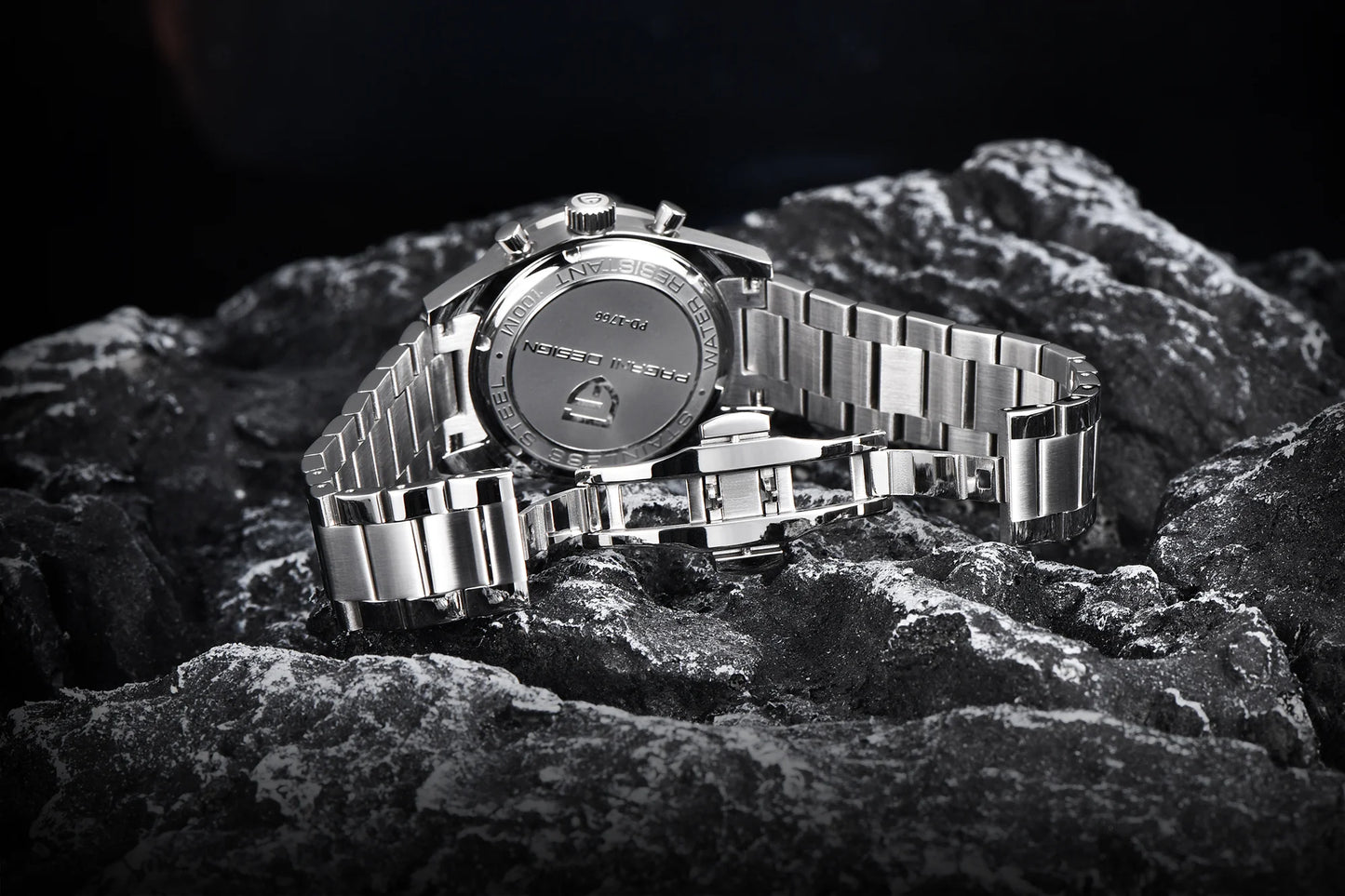 PAGANI DESIGN 2024 New Wide arrow Moon Men's Watches Luxury Quartz Watch For Men Sport Retro Chronograph VK64 AR Sapphire glass