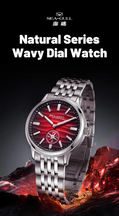 Seagull Watch 39.5mm Men's Watch 5Bar Waterproof Automatic Mechanical Watches Luminous Watches for Men 6180 Men's Watch