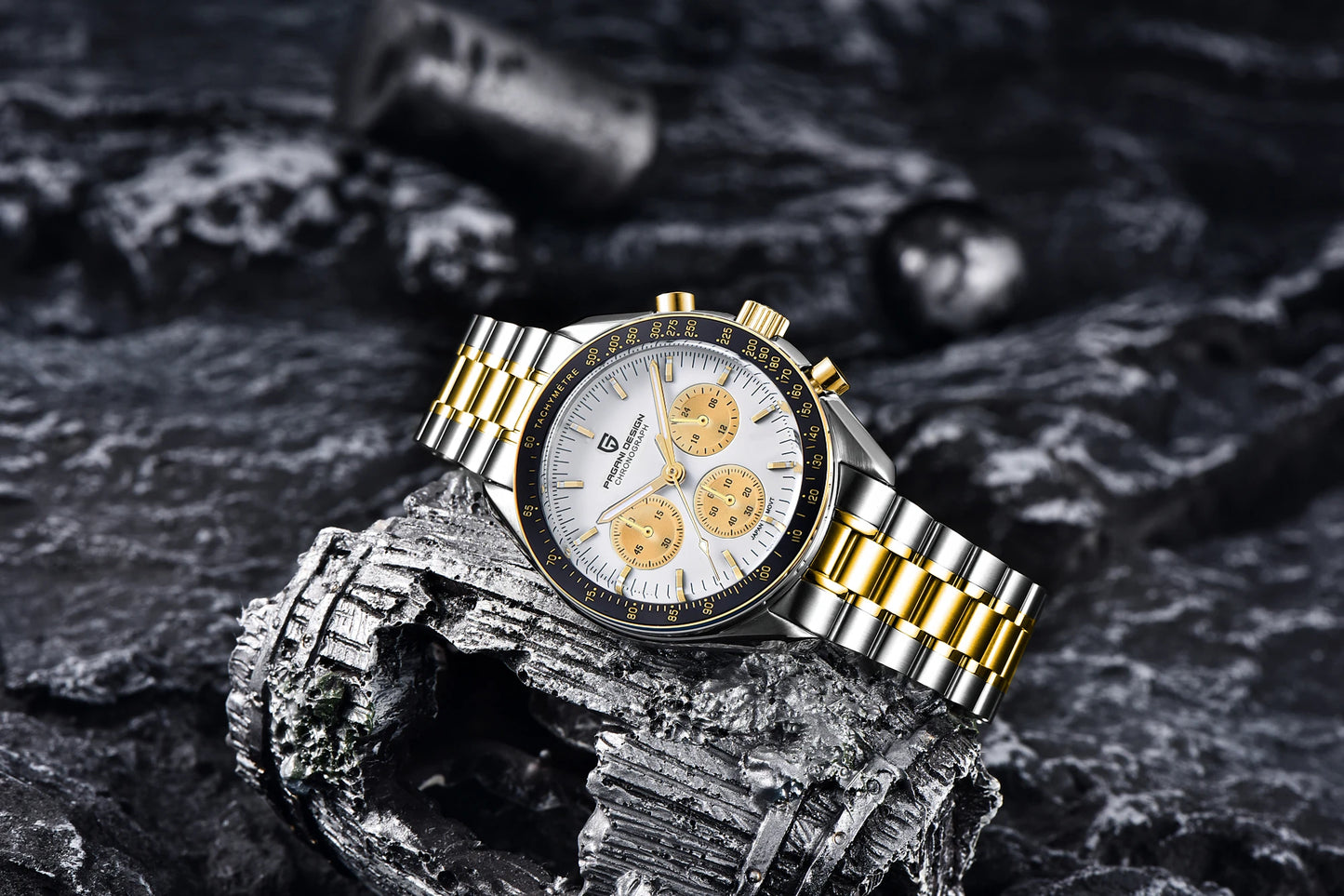 PAGANI DESIGN 2026 Neue rote Luxusuhr für Herren, Quarz-Armbanduhr mit Chronograph, automatischem Datum, wasserdicht, lokaler Versand
