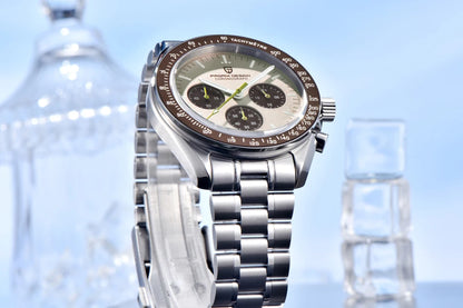 PAGANI DESIGN 2026 Neue rote Luxusuhr für Herren, Quarz-Armbanduhr mit Chronograph, automatischem Datum, wasserdicht, lokaler Versand