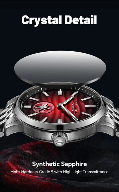 Seagull Watch 39.5mm Men's Watch 5Bar Waterproof Automatic Mechanical Watches Luminous Watches for Men 6180 Men's Watch