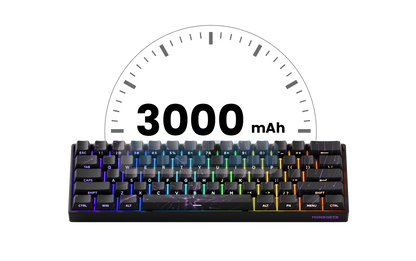 Teclado mecânico Akko MonsGeek FUN60 com interruptores magnéticos 60% Gaming Keyboards Rapid Trigger 0.01mm 8K ARGB HE/TMR personalizado