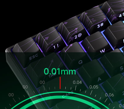 Teclado mecânico Akko MonsGeek FUN60 com interruptores magnéticos 60% Gaming Keyboards Rapid Trigger 0.01mm 8K ARGB HE/TMR personalizado