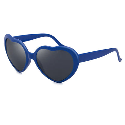Love Heart Shaped Effects Glasses Watch The Lights Change to Heart Shape At Night Diffraction Glasses Women Fashion Sunglasses