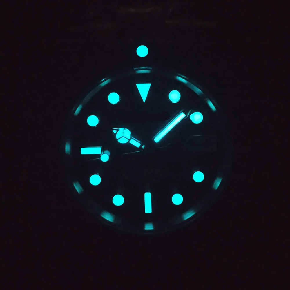 Custom logo NH35 MIYOTA 8215 Automatic Men Watch Luxury Diver Two Tone Gold 316L Stainless Steel Sapphire 10ATM Sterile Sunburs