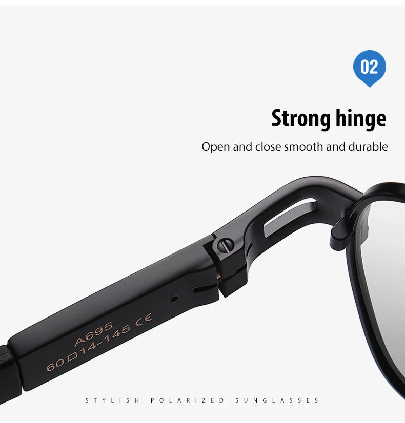 CoolPandas High Quality Sunglasses Polarized Men Women Photochromic UV400 Protection Driving Sun Glasses Unisex Chameleon Lens