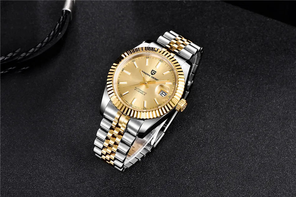 PAGANI DESIGN 40MM Men Mechanical Watch Top Luxury Japan Movement Automatic Watch Sport Stainless Steel Waterproof Men Watches