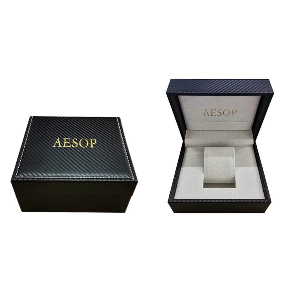 AESOP Flying Tourbillon Skeleton Watch For Men Mechanical Waterproof Mens Watches Top Brand Luxury Movement Stainless Steel 2025