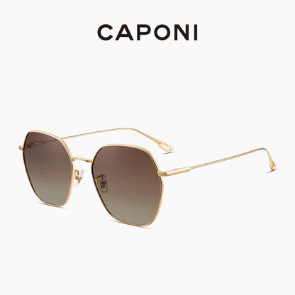 CAPONI Gradient Women's Sunglasses Polarized Fashion Brand Designer Sun Glasses Anti UV Ray Original Decorative Shades CP21015