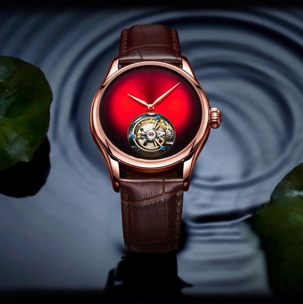 AESOP Flying Tourbillon Skeleton Watch For Men Mechanical Waterproof Mens Watches Top Brand Luxury Movement Stainless Steel 2025
