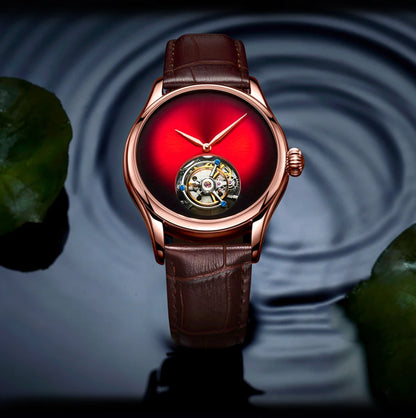 AESOP Flying Tourbillon Skeleton Watch For Men Mechanical Waterproof Mens Watches Top Brand Luxury Movement Stainless Steel 2025