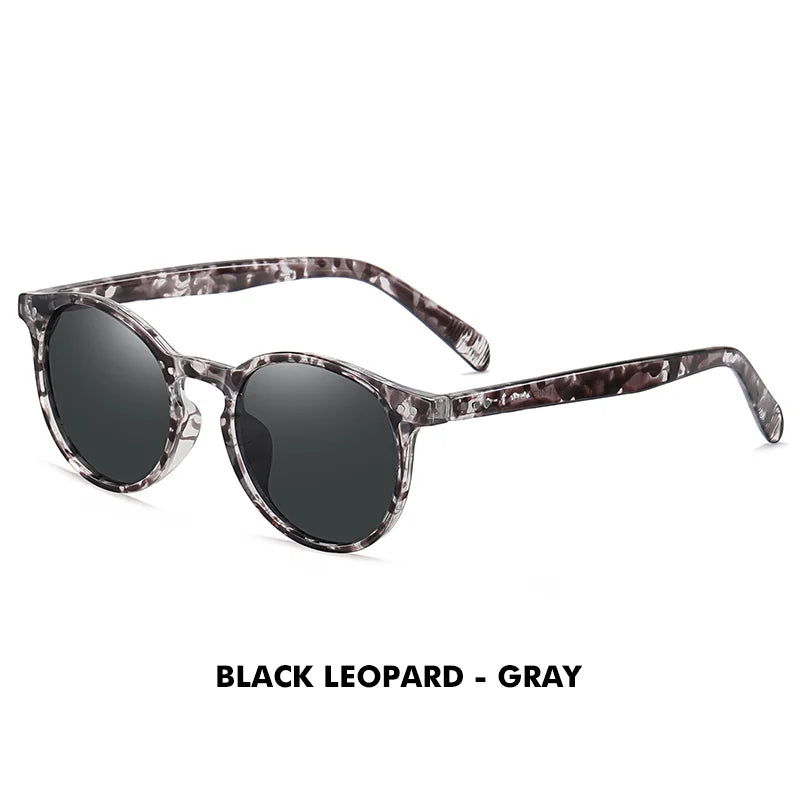 LM Retro runde solbriller til kvinder og mænd, ultralette TR90, polariserede, unisex, kørselsbriller, vintage solbriller, UV400, Gafas De Sol