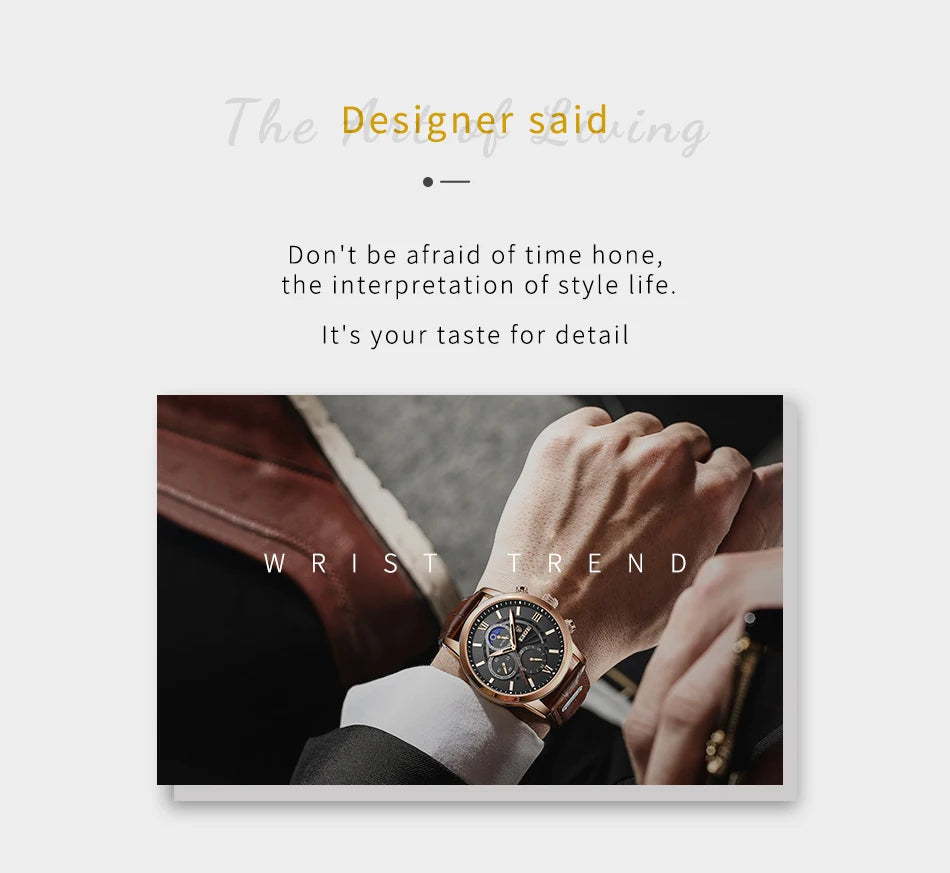 2025 New Men's Watches LIGE Top Brand Luxury Leather Casual Quartz Watch Men's Sport Waterproof Clock Watch Relogio Masculino+Box