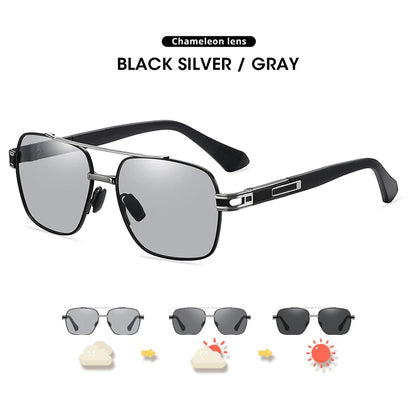 CoolPandas High Quality Sunglasses Polarized Men Women Photochromic UV400 Protection Driving Sun Glasses Unisex Chameleon Lens