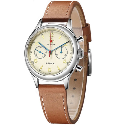 SEAKOSS 1963 Chronograph 42mm 40mm 38mm Sapphire Original Seagull ST1901 Movement With Gooseneck Pilot Men's Mechanical Watches