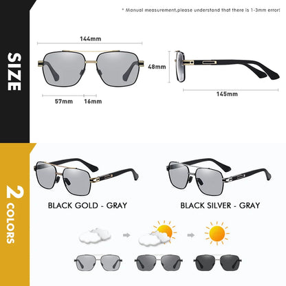 CoolPandas High Quality Sunglasses Polarized Men Women Photochromic UV400 Protection Driving Sun Glasses Unisex Chameleon Lens