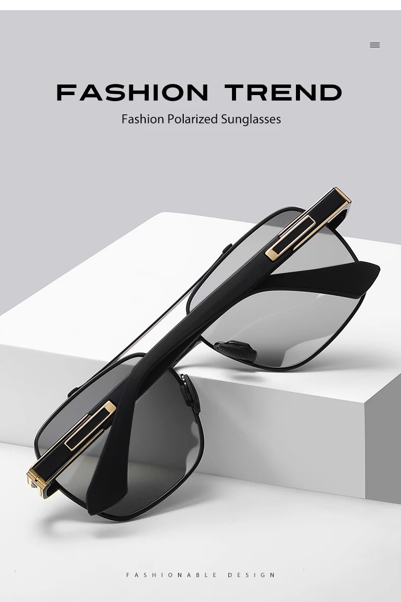 CoolPandas High Quality Sunglasses Polarized Men Women Photochromic UV400 Protection Driving Sun Glasses Unisex Chameleon Lens
