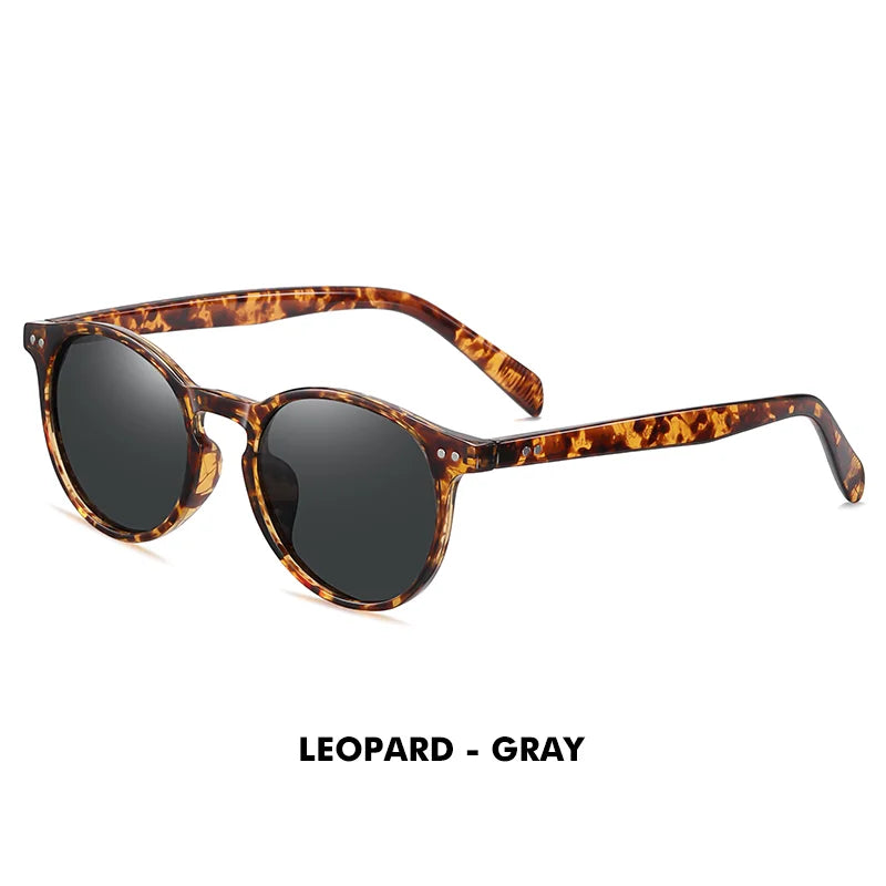 LM Retro runde solbriller til kvinder og mænd, ultralette TR90, polariserede, unisex, kørselsbriller, vintage solbriller, UV400, Gafas De Sol