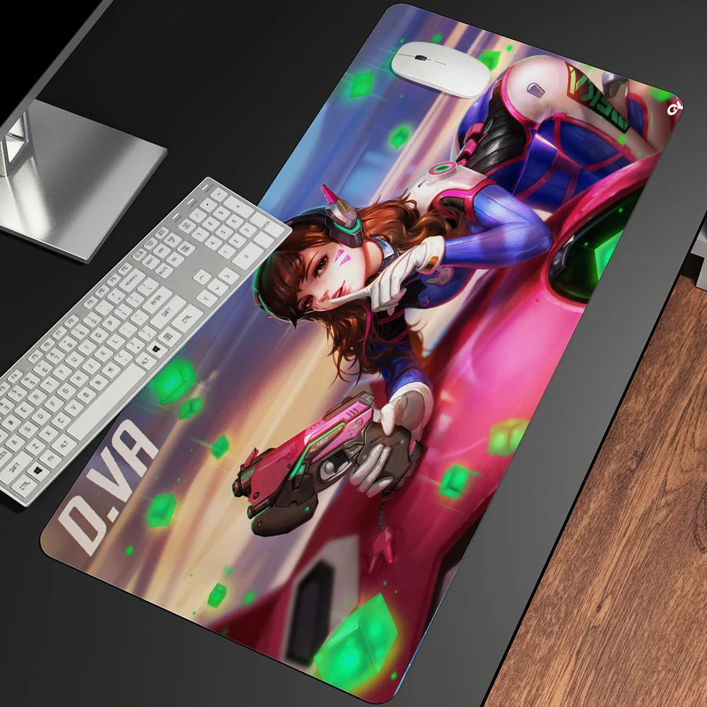 XXL Gaming Anime Mouse Pad Large Mouse Mat Girl Keyboard Computer PC  Edge Desk Mat For Overwatch/cs Go Gamer Mousepad