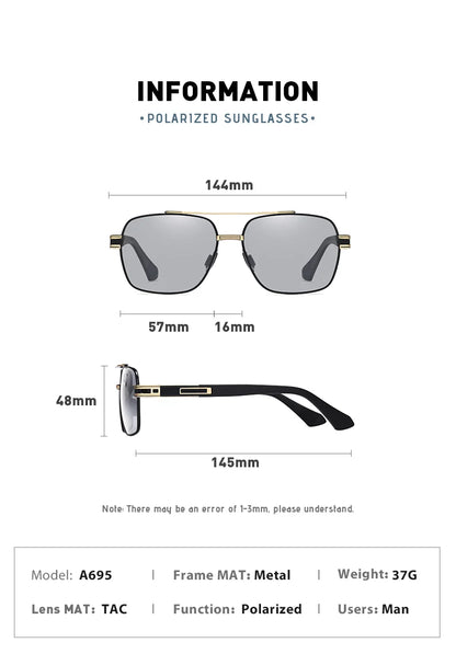 CoolPandas High Quality Sunglasses Polarized Men Women Photochromic UV400 Protection Driving Sun Glasses Unisex Chameleon Lens